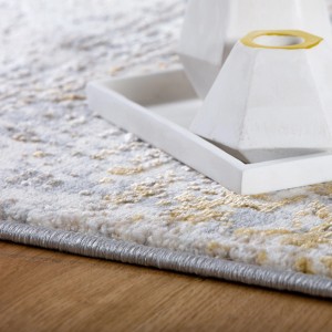 Moderner Obsession Teppich My Salsa in Senfgelb, 230x160 cm, mit abstraktem Muster.