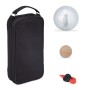 Relaxdays Boule Set mit Tasche, Stahlkugeln, Holzkugel und Abstandsmesser.