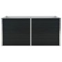 Anthrazitfarbenes vidaXL Hochbeet aus Stahl, 160x80x77 cm, ideal für Garten und Terrasse.