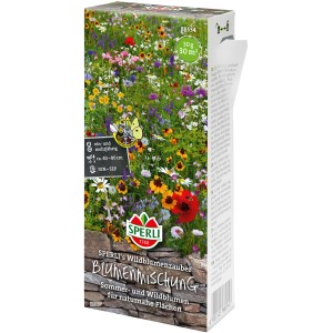 Sperli Blumenmischung Wildblumenzauber Packung mit Sommer- und Wildblumen für naturnahe Gärten.