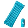 vidaXL Selbstaufblasende Isomatte mit Kissen Blau 4007096