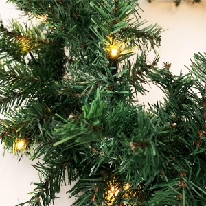 Mojawo XXL 100 LED Girlande Beleuchtet Tannengirlande Lichterkette 810 cm Außen