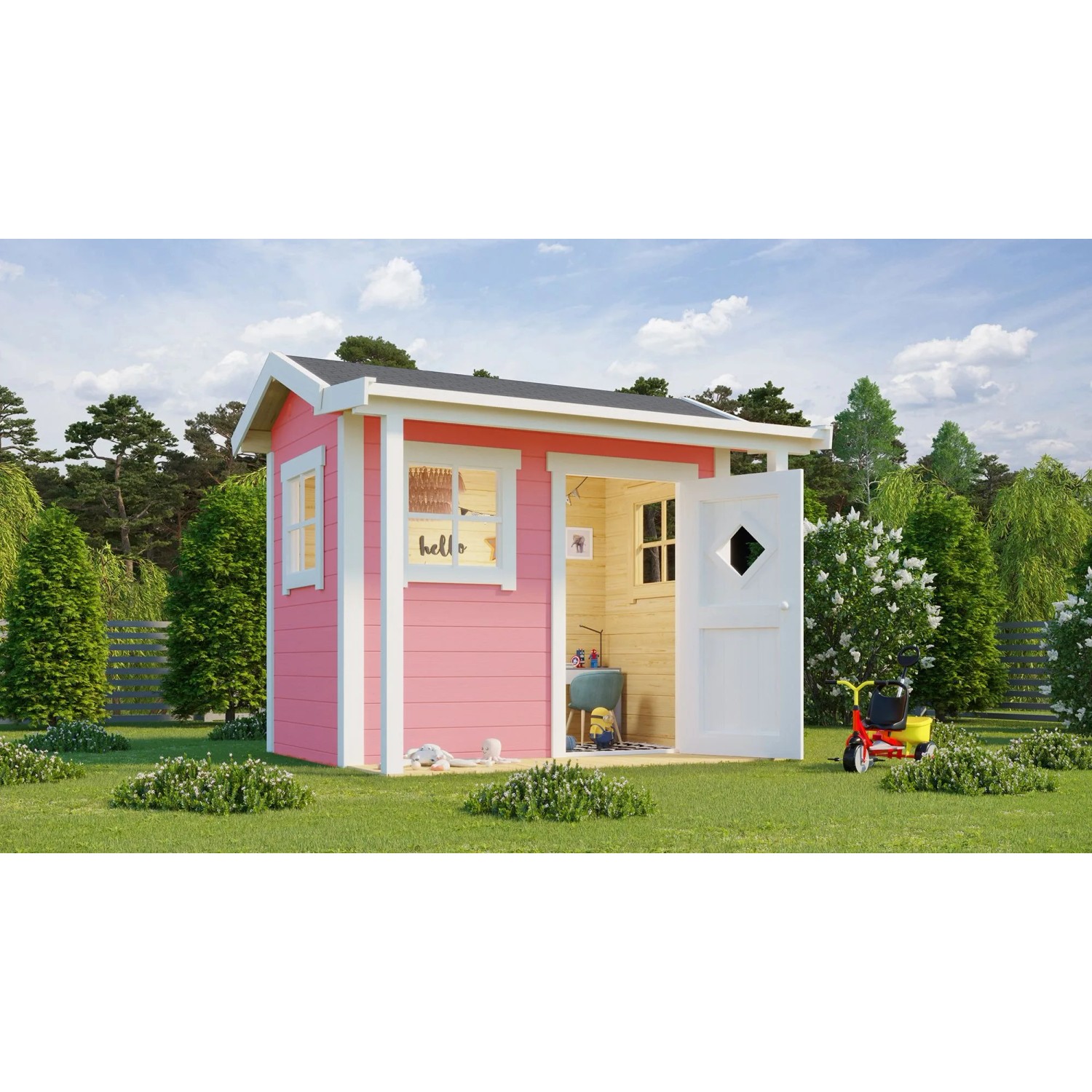 Lasita Spielhaus Pingo 120 cm x 200 cm Rosa