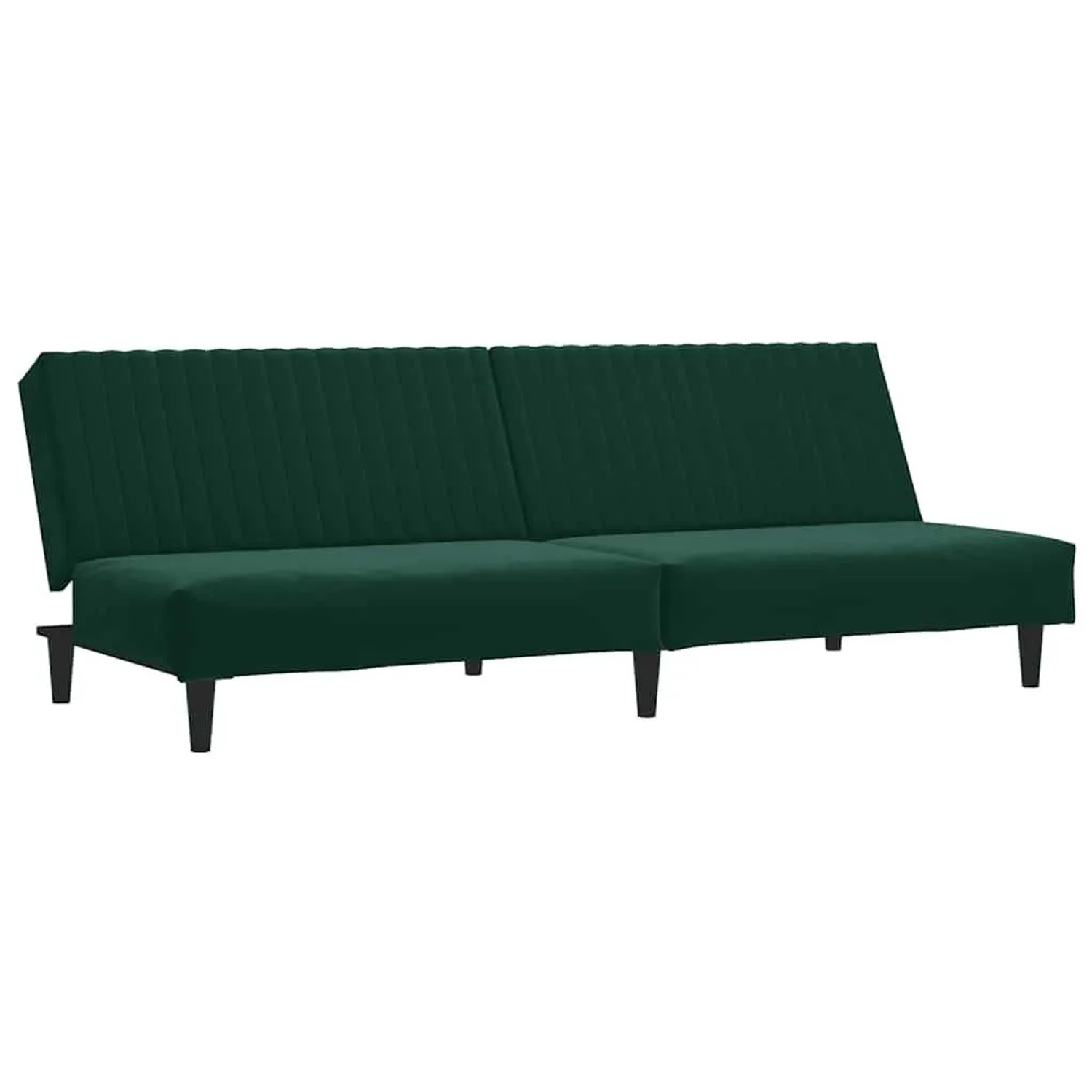 vidaXL Schlafsofa 2-Sitzer Dunkelgrün Samt 375928 günstig online kaufen