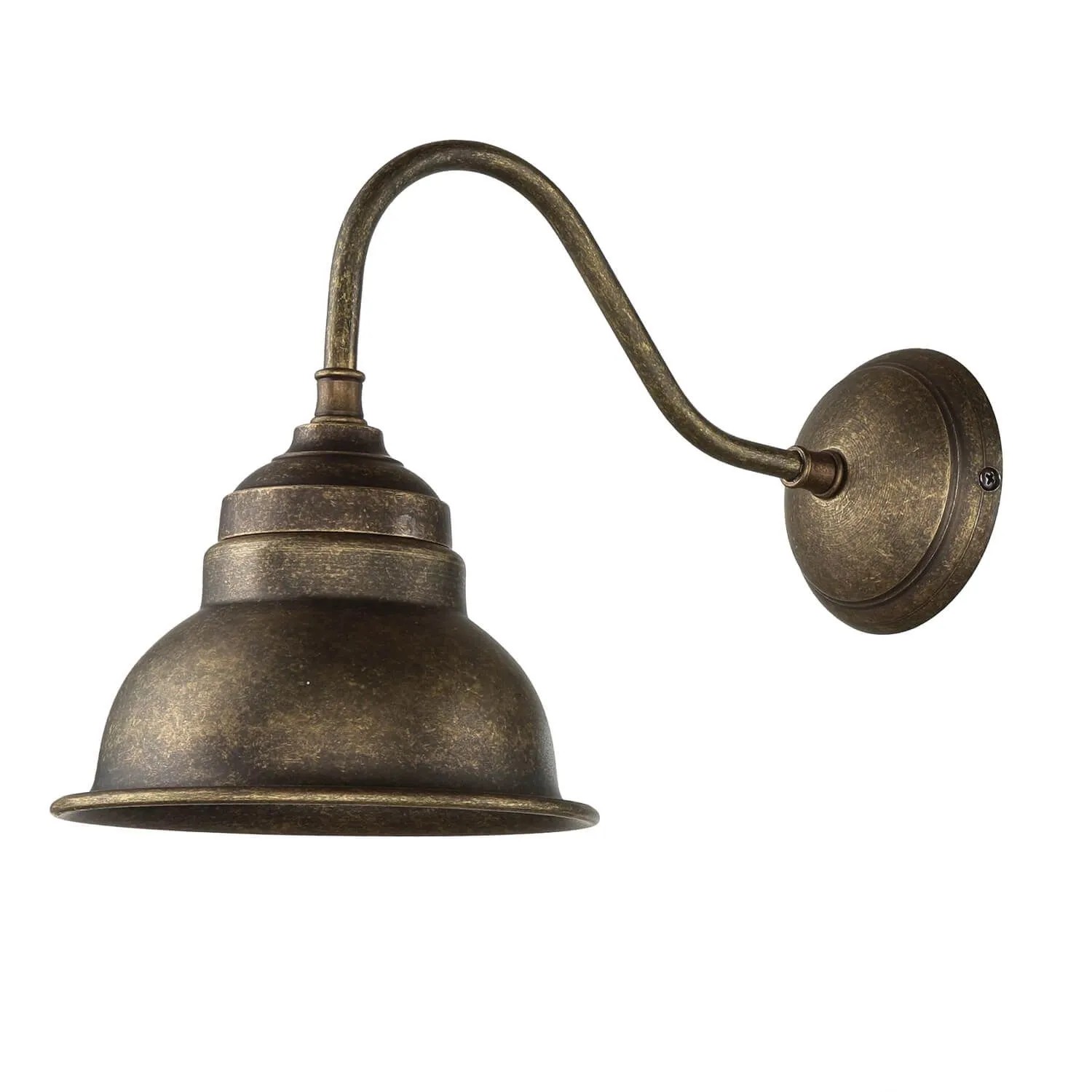 Licht-Erlebnisse Wandleuchte Messing Verstellbar 23 cm Hoch In Bronze Antik E27