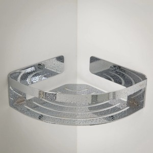 Tiger Eckkorb Caddy, 18,4 cm, Chrom, zur Wandmontage in der Dusche oder im Bad.
