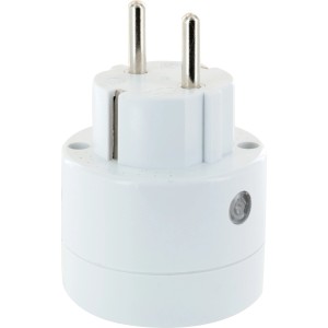 Schwaiger Wi-Fi Steckdosenadapter für Innenräume, weiße Smart Home Lösung zur Fernsteuerung von Geräten.