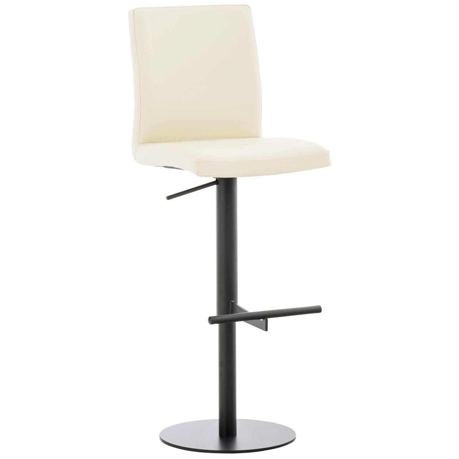 CLP Barhocker Cadiz Kunstlederbezug Creme/Schwarz