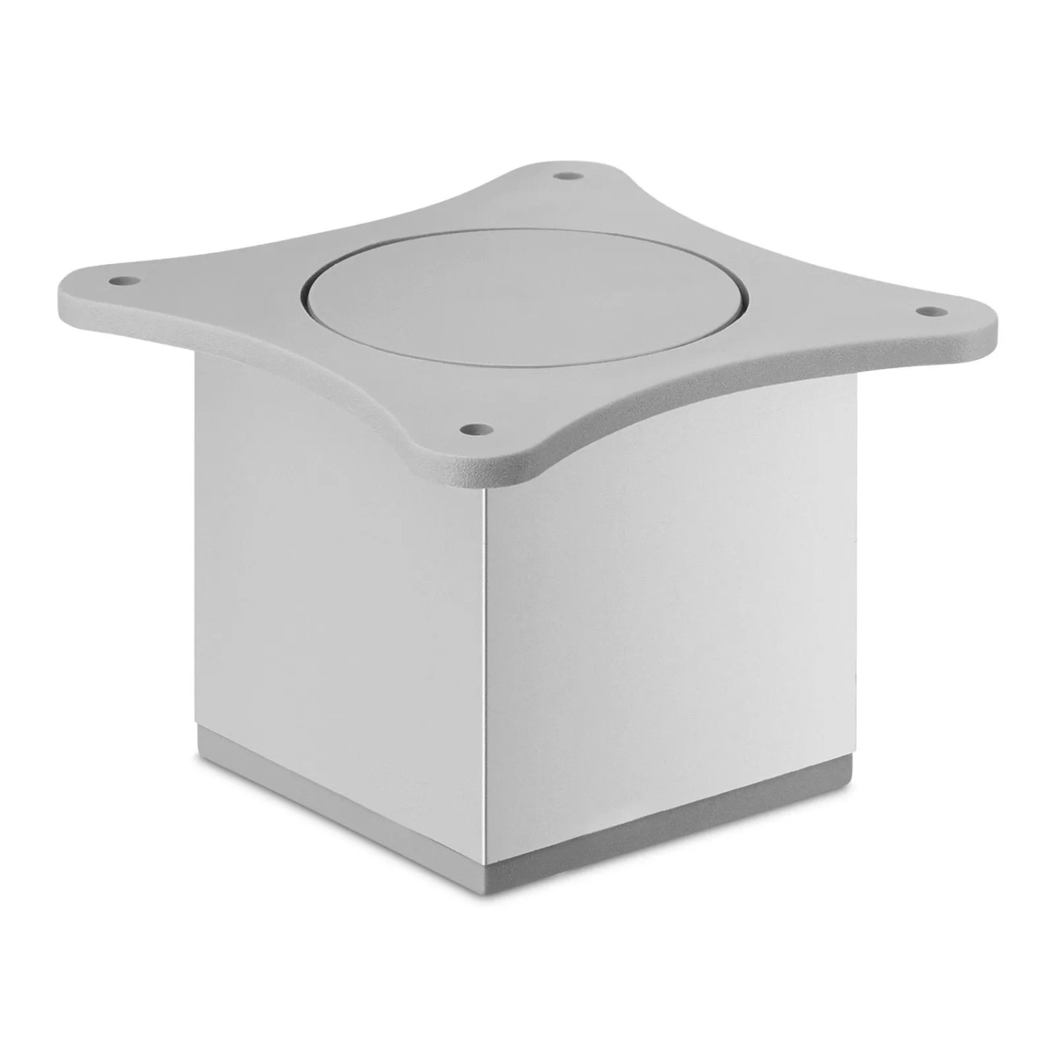 SOTECH Möbelfuß QUEBEC II 65 x 65 mm Höhe 70 mm Silberoptik Eloxiert