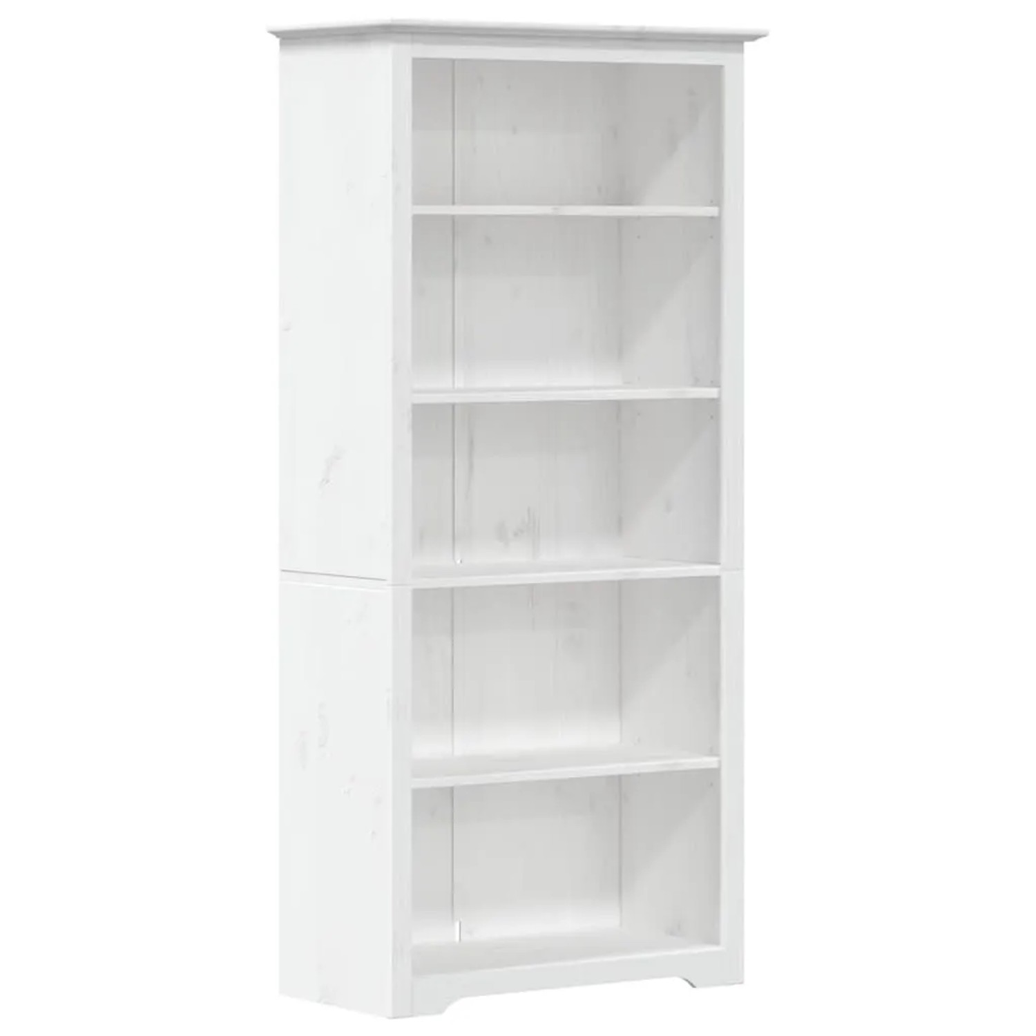 vidaXL Bücherregal 5 Fächer BODO Weiß 82x40x173 cm Massivholz Kiefer 355080 günstig online kaufen