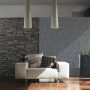 Wohnraum mit A.S. Creation Vliestapete Elegance 3 Uni Weiß FSC® mit textilem Effekt.