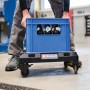 Einhell Rollbrett E-Case mit Getränkekiste. Werkzeugkoffer-System für einfachen Transport.