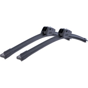 Cartrend Flachbalken-Scheibenwischer UB5 530/500, Set aus zwei schwarzen Scheibenwischern.