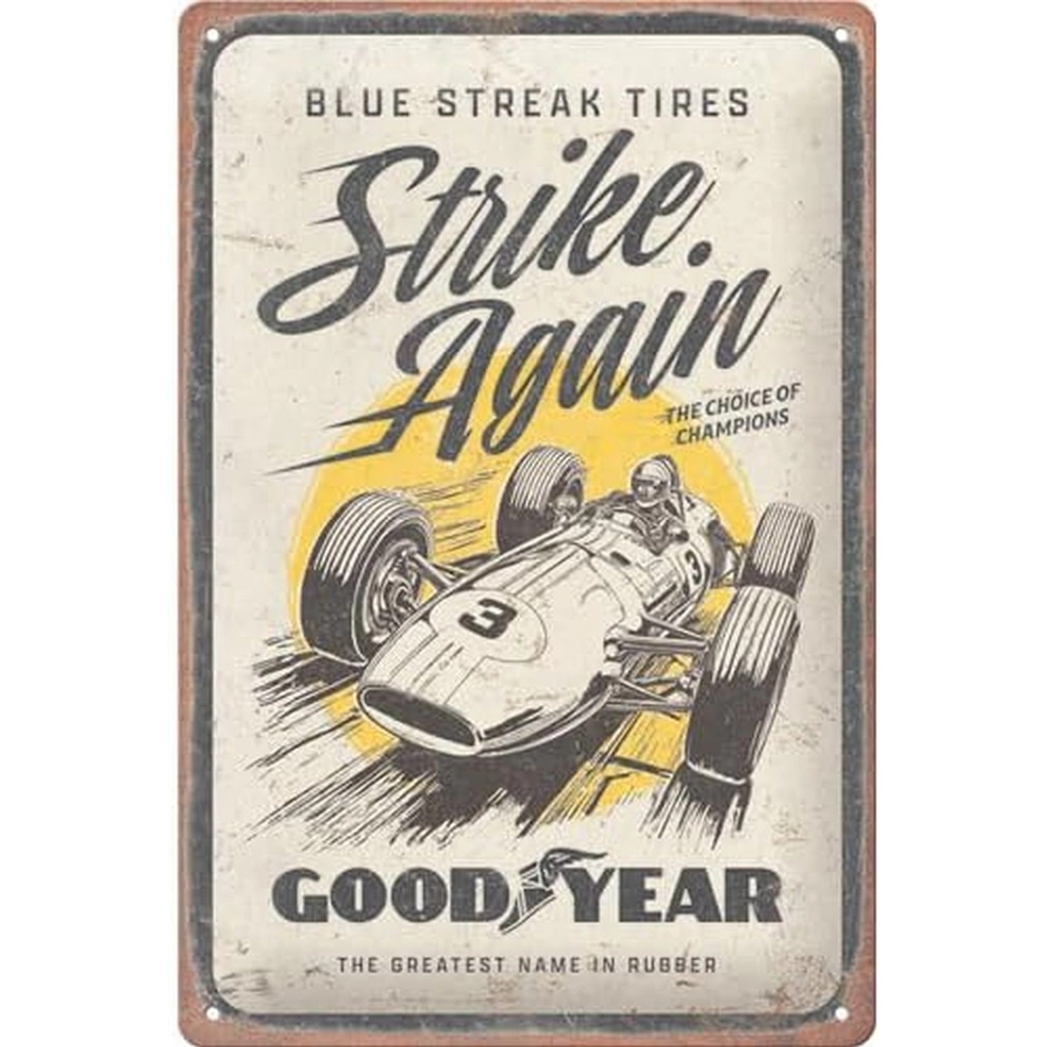 Nostalgic-Art Blechschild 20 x 30cm - Goodyear - Blue Strikes again günstig online kaufen