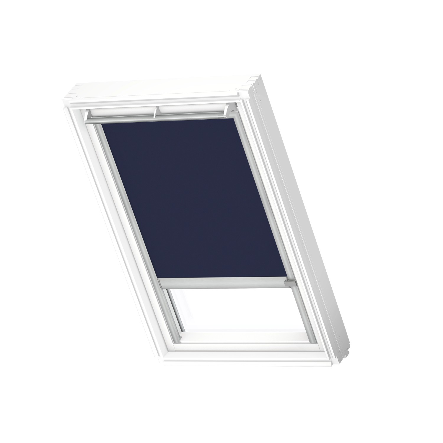 Velux Verdunkelungsrollo DSL MK06 1100K mit Schiene Blau-Silber günstig online kaufen