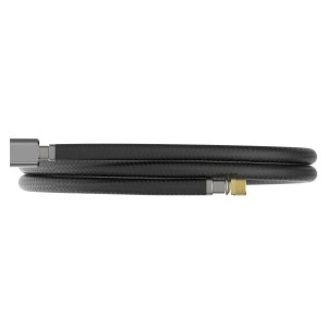 Schwarzer Kirchhoff Geschirrbrauseschlauch, 150 cm, mit 18,7 mm (1/2IG) und M15AG Anschluss.