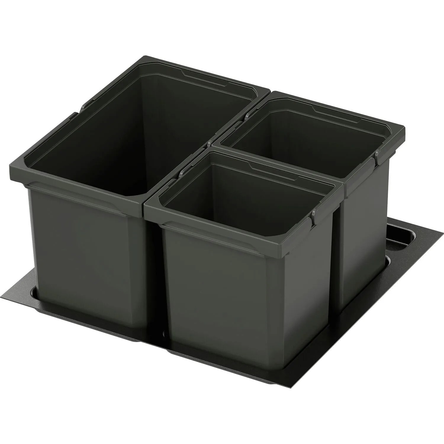 Vauth-Sagel Abfalltrennsystem Envi Free Plus Korpusbreite 600 mm Höhe 256 mm 1x16, 2x7, Lava