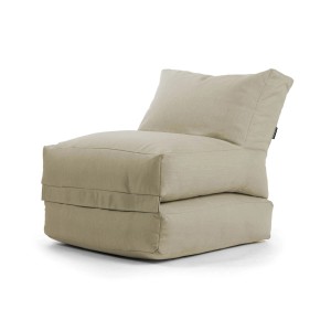 mokebo Outdoor Sitzsack Summerdream in Sand als Sessel, wetterfest und flexibel.