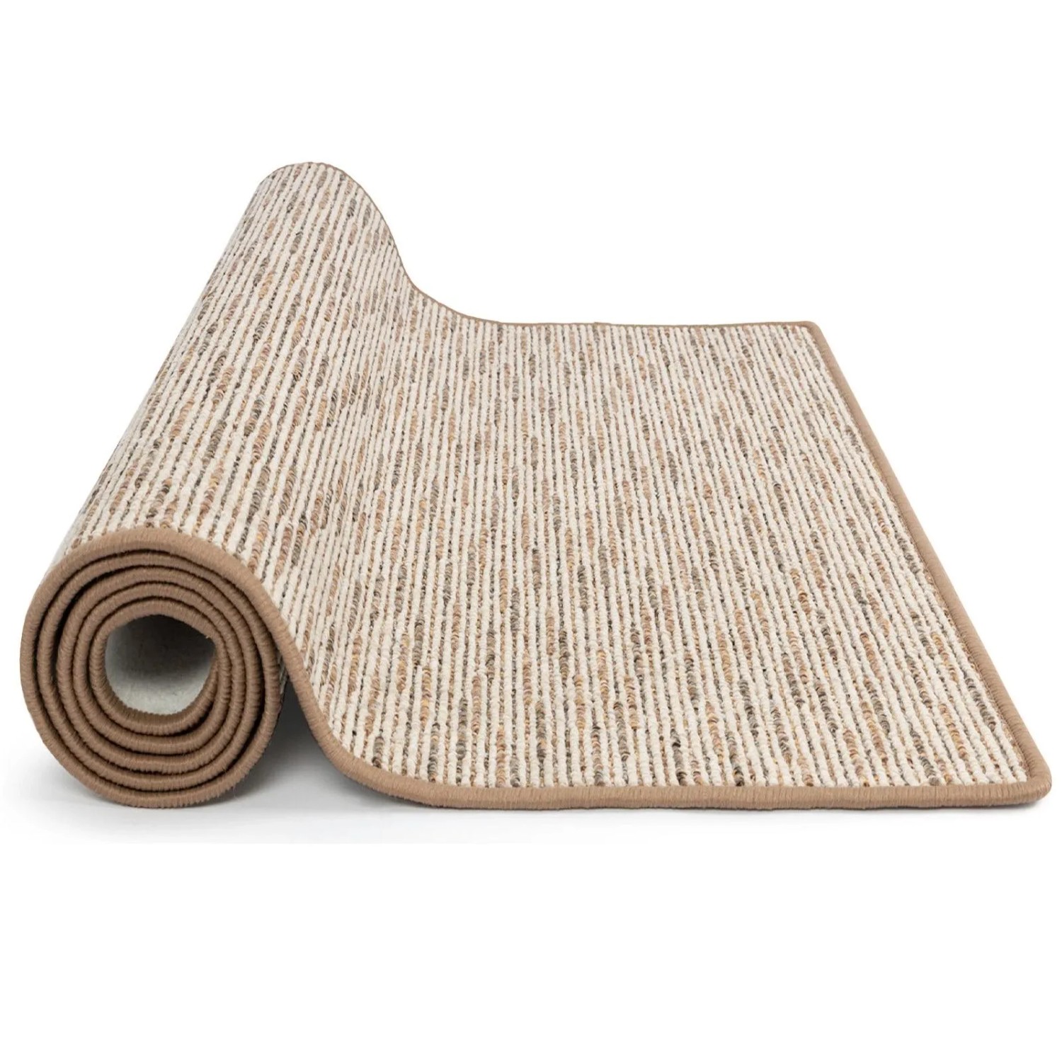 KARAT Läufer Geneva Moderner Wohnteppich Beige 67 x 900 cm