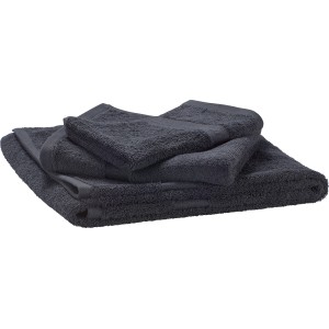 baliv Dark Wonder Gästehandtuch 2er-Set, Baumwolle, Schwarz