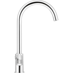 baliv Küchenarmatur KI-1280, Zweigriffarmatur aus Chrom mit hohem, schwenkbarem Auslauf.