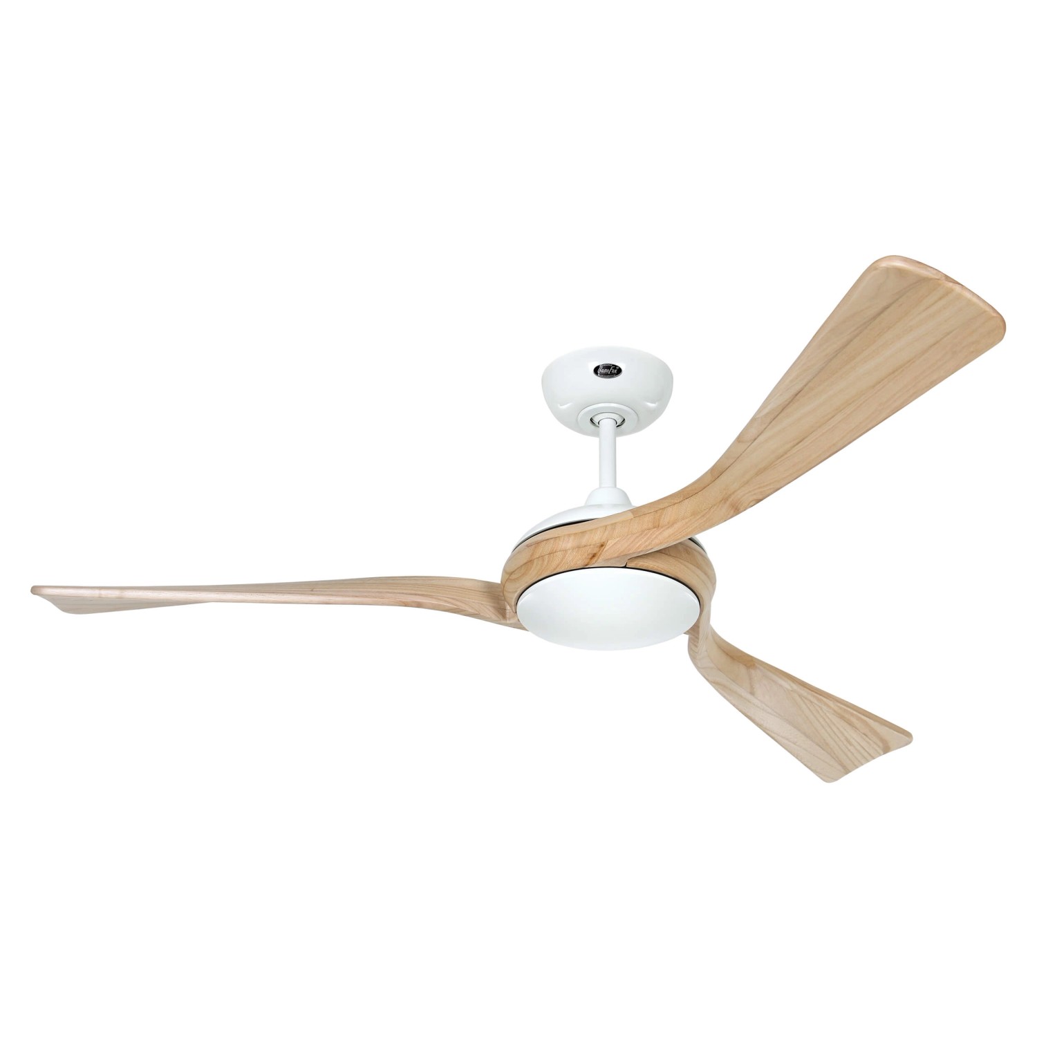 CASAFAN Energiespar Deckenventilator mit Fernbedienung Eco Interior 140 cm Weiß - Holz Natur