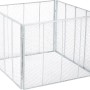 4-teiliger Komposter aus feuerverzinktem Metall, 800 l Fassungsvermögen.