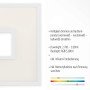 Weiße LED-Deckenleuchte Recess 45x45 cm mit Farbwechsel und Fernbedienung.