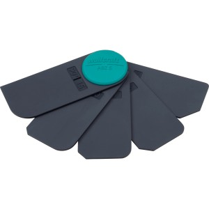 wolfcraft Fugenglätter Fächer-Set, 5-teilig für Silikon und Acryl, mit verschiedenen Radien.