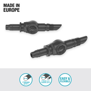 Gardena Verbinder 4,6 mm (3/16") für Micro-Drip-Systeme, 10er-Set zur Erweiterung.