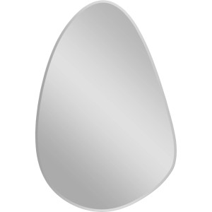 Moderner Facettenspiegel Isabella, organische Form, 60x40 cm. Dekorativer Spiegel für Flur.