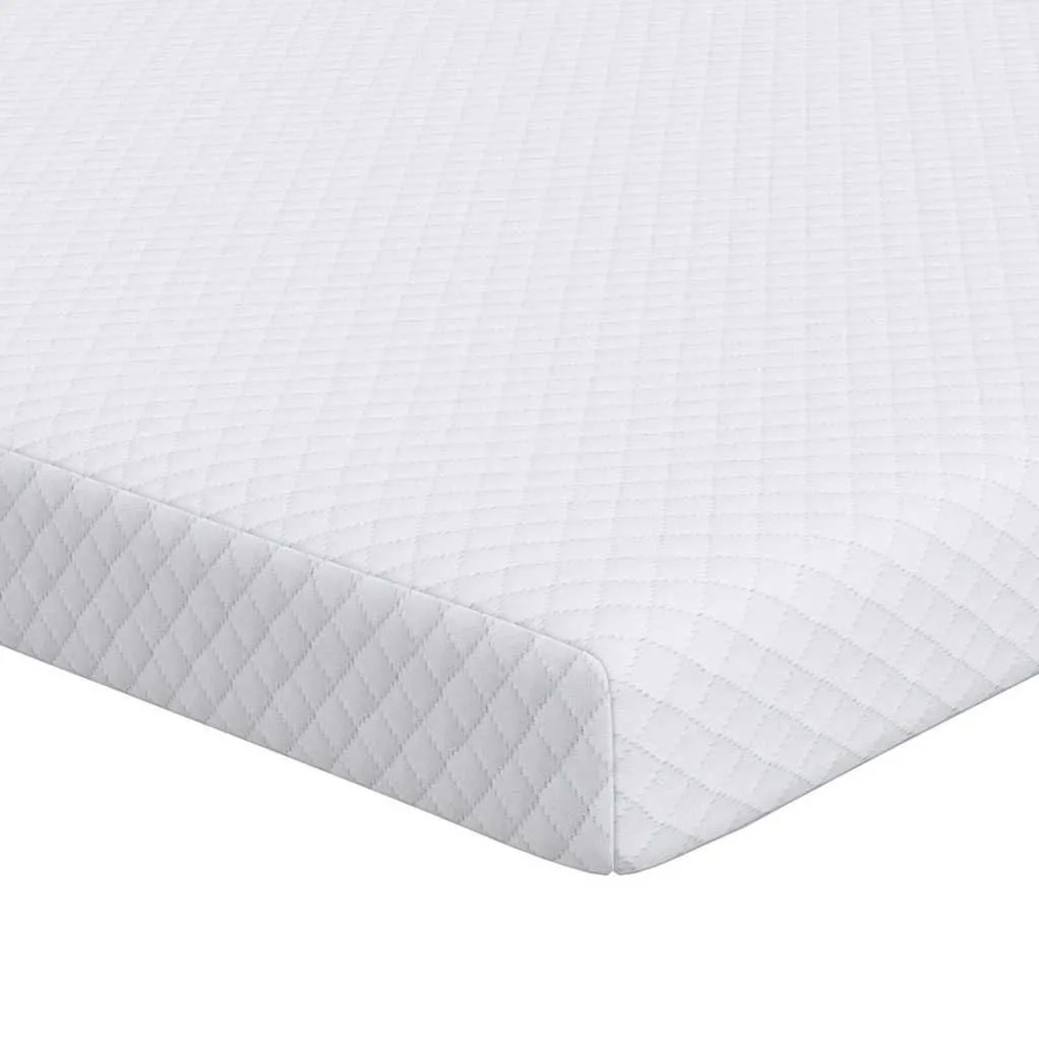vidaXL Matratzenauflage Weiß 200 x 200 cm Jacquard Stoff 4106241