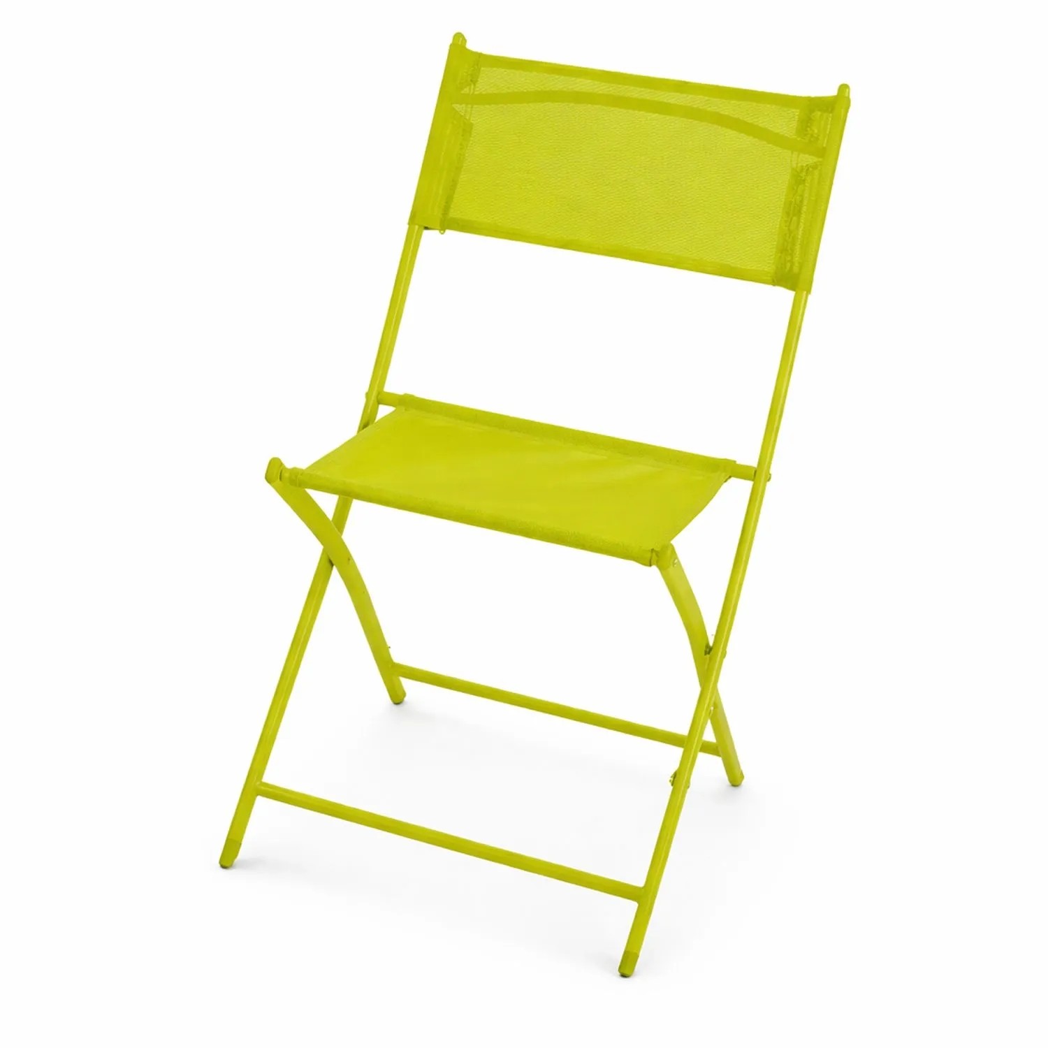 Mojawo Hochlehner Klappstuhl Campingstuhl Gartenstuhl Outdoorstuhl Limegrün Klappbar