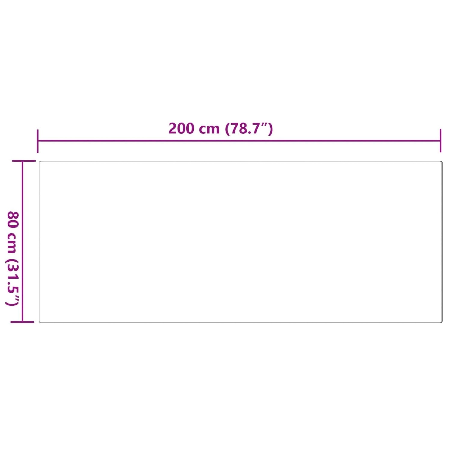 vidaXL Kunstfell Hasen Teppich Olite Grau 80 x 200 cm Polyester 42021677_10