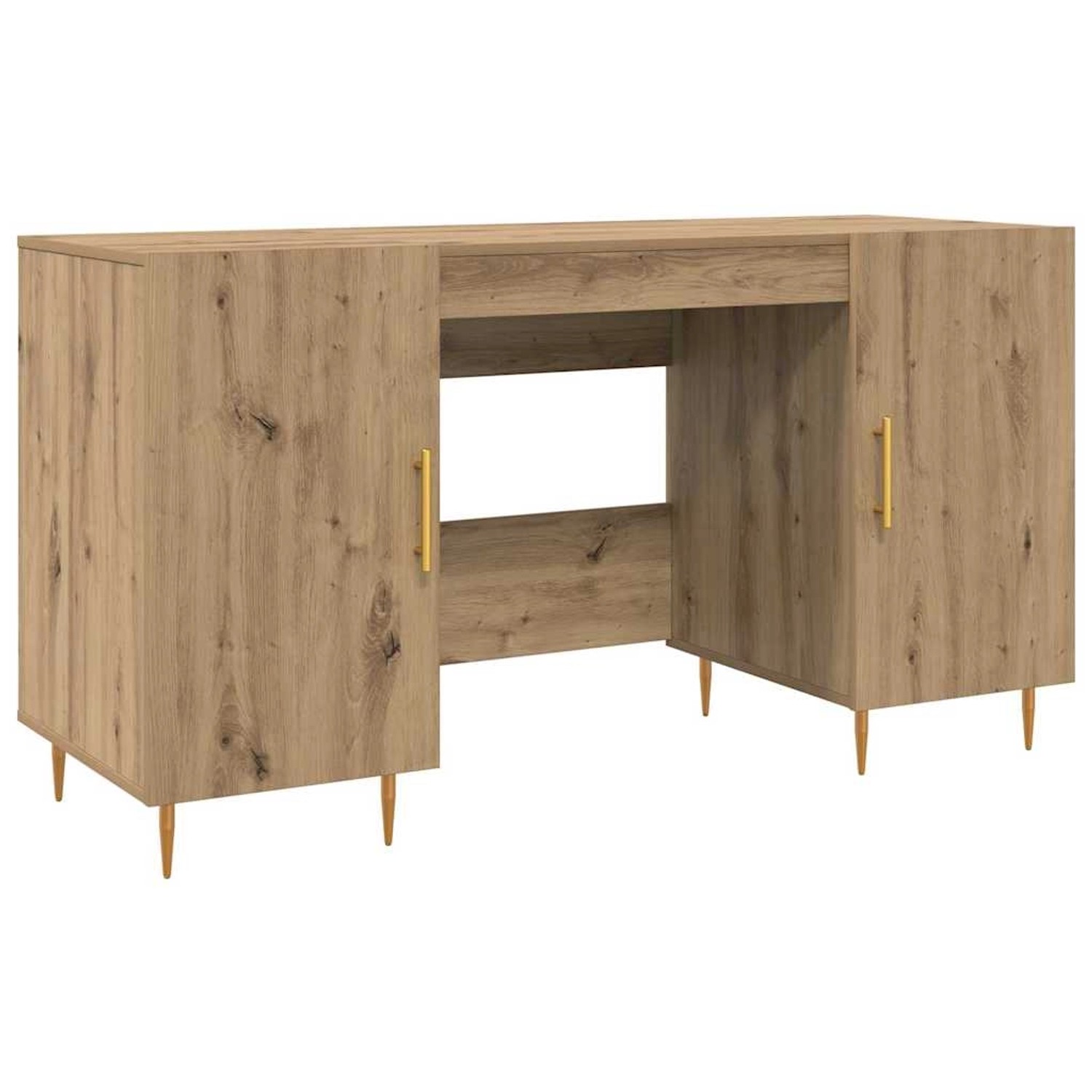vidaXL Schreibtisch Artisan-Eiche 140 x 50 x 75 cm Holzwerkstoff 879526 günstig online kaufen