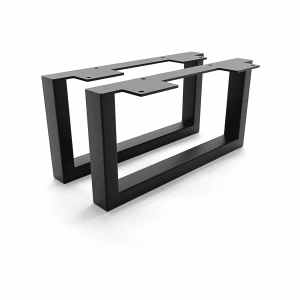 HEVVA Möbelfüße GRAZ, 2er Set, 15x30 cm, schwarz, für DIY Möbelprojekte.
