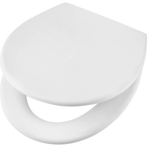 Weißer baliv WC-Sitz Crosby aus Duroplast mit Absenkautomatik.