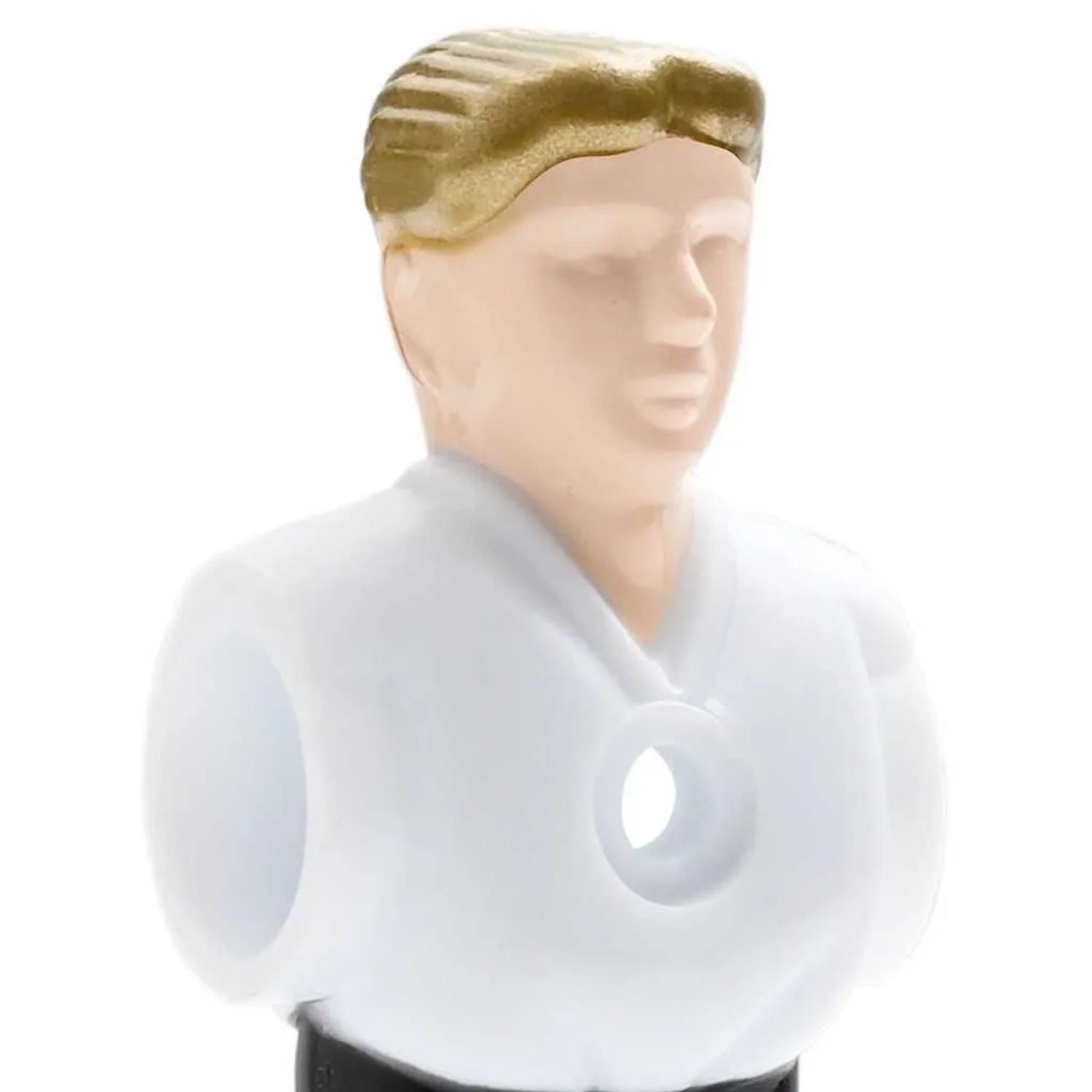 Weißer Tischfußball-Spieler mit goldblondem Haar für 15,9 mm Kickerstangen. Ideal für Sport & Fitnessgeräte.