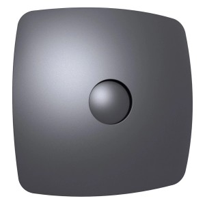 VLANO ENSO 100 Dark Badventilator, dunkelgrau-metallic, mit Rückschlagventil.