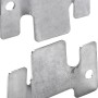 Hettich Universalverbinder, 4 Stück, Stahl verzinkt, 46x100mm, Verbindungsbeschläge.
