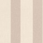 Rasch Vliestapete Florentine III mit Streifen in Beige und Braun, Leinenoptik.