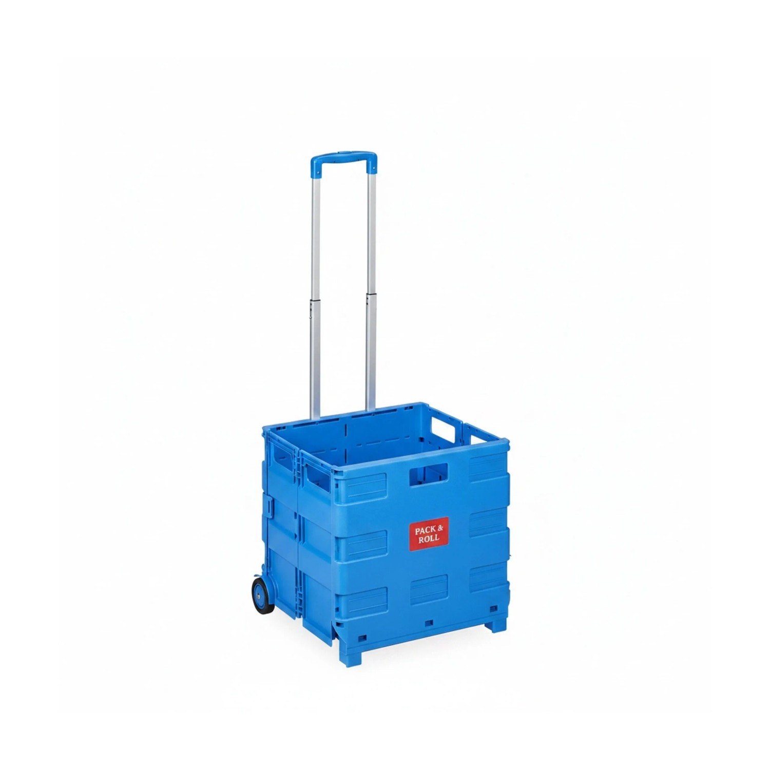 Relaxdays Einkaufstrolley Kunststoff Aluminium Blau Klappbar 98 Cm X 45, 5 Cm X 37 Cm 2, 4 Kg