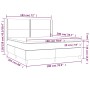 vidaXL Boxspringbett blau, 180x200 cm mit Matratze und Kopfteil. Bett für erholsamen Schlaf.