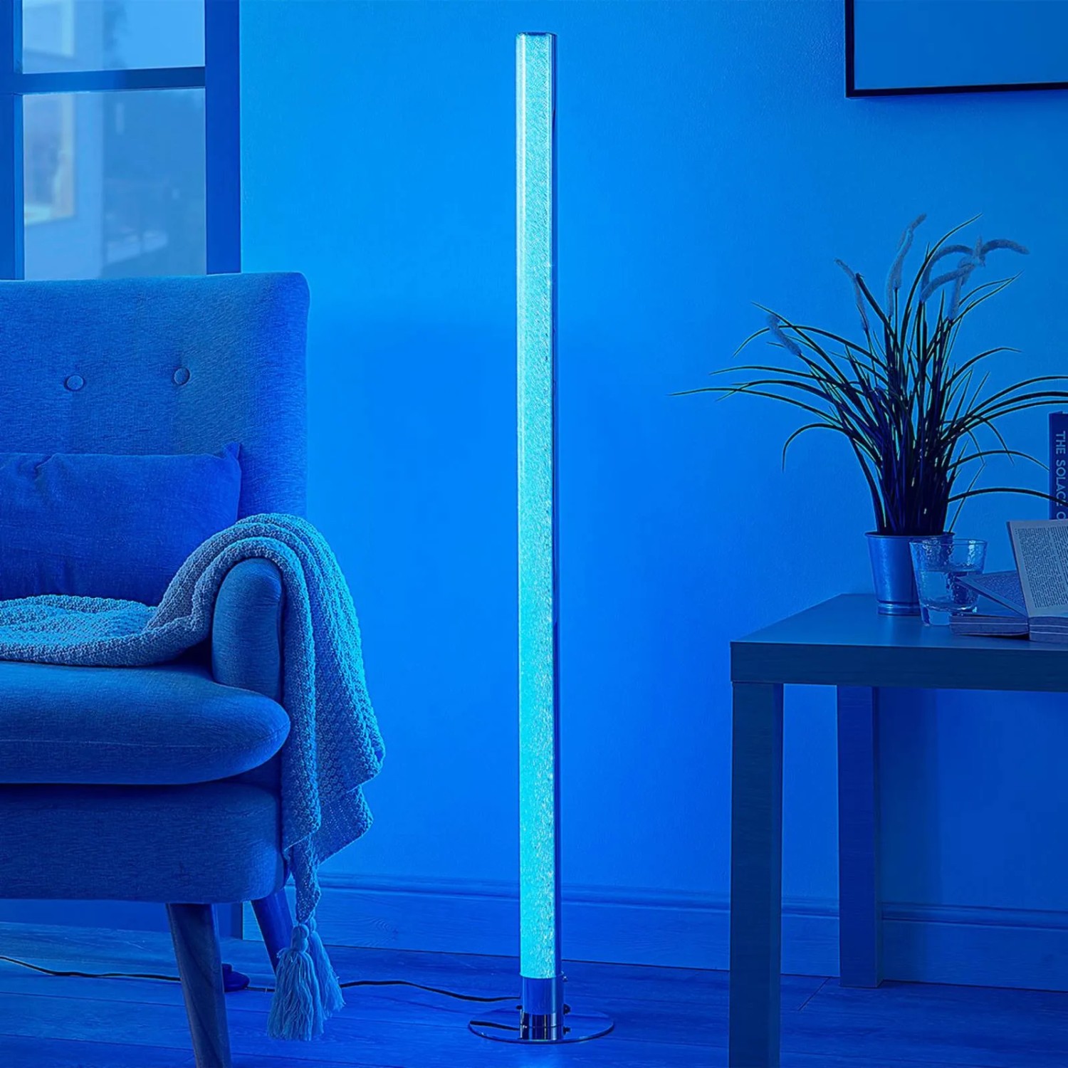 Lindby LED Stehlampe Hadis 9621743 Dimmbar mit Leselampe Modern in Chrom 1-flammig Wohnzimmerleuchte_4