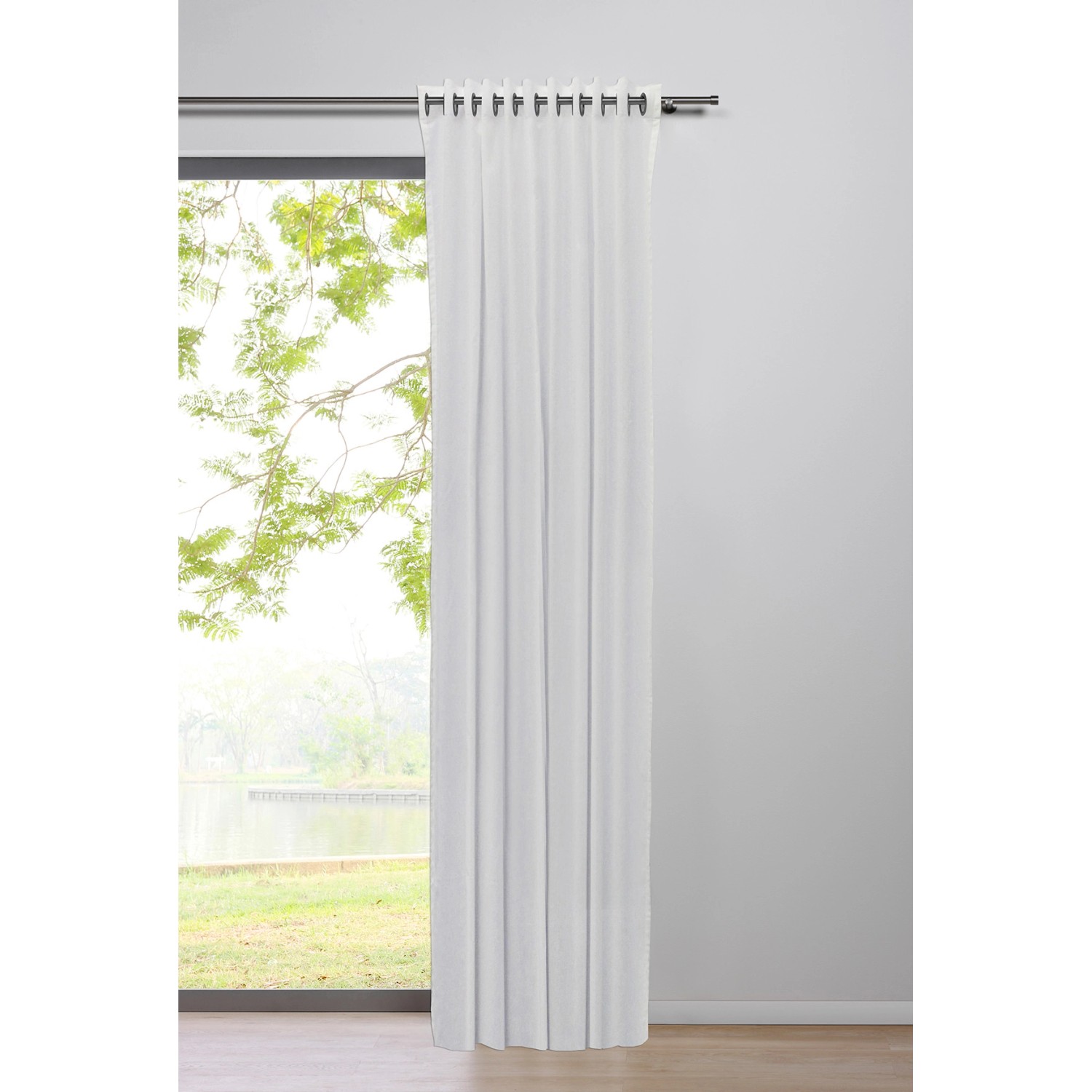 mydeco Ösenschal Breeze Weiß 300 cm x 135 cm günstig online kaufen