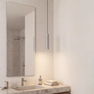 QAZQA Design Pendelleuchte Gunmetal GU10 50mm IP44 Tuba