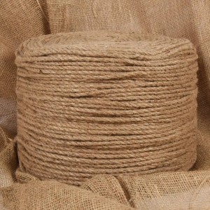 Fest gewickeltes vidaXL Juteseil, 50 m lang, 8 mm stark, aus natürlicher Jute. Ideal für Bastel- & Gartenarbeiten.