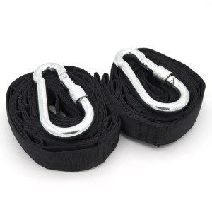 AMANKA Hängematten-Befestigung mit 2 Gurten und Karabinerhaken, bis 150 kg belastbar.