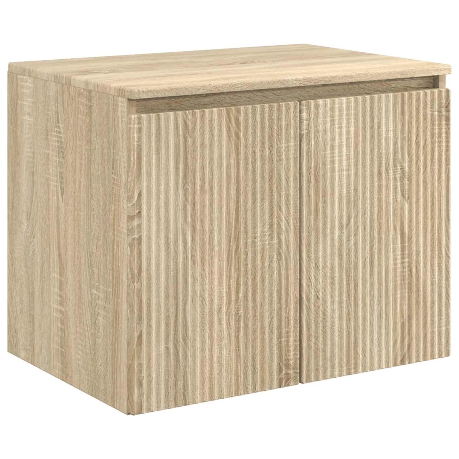 vidaXL Wandmontierter Badezimmerschrank Sonoma-Eiche 890474