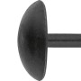 Schwarze LUX Polsternägel, 9 mm, verzinkt, 40er Set für Möbelpolsterung.